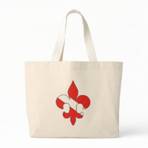 Dive Flag Fleur de lis Tote Bag by ARTegrity Dive Flag Fleur de lis Tote Bag