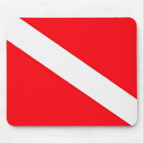 Dive Flag Mouse Pad mousepads by MadDog64 Dive Flag Mouse Pad mousepads