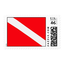 Dive Flag Stamp