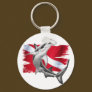 Dive flag with hammerhead shark-diver down