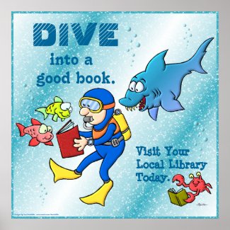 Dive Into A Good Book Poster
