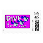 Dive & let live postage