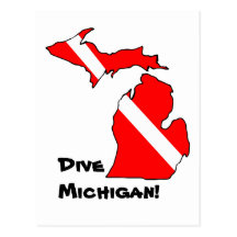 Dive Michigan Postcard