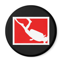 Dive Symbol magnets by Mall4MyLife Dive Symbol magnets