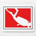 Dive Symbol mousepads by Mall4MyLife Dive Symbol mousepads