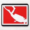 Dive Symbol mousepads by Mall4MyLife Dive Symbol mousepads