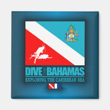 Dive The Bahamas Refrigerator Magnet