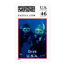 Dive U.S.A. Postage Stamp