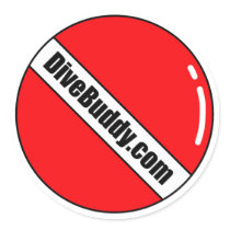 DiveBuddy.com Round Sticker by divebuddy DiveBuddy.com Round Sticker