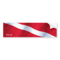 DiveFlag Bumper Sticker bumper stickers