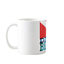 DIVER BELOW RED mugs