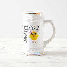 Diver Chick Mugs