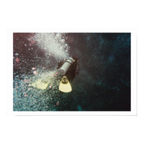 Diver Descending posters by diveod Diver Descending posters