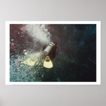 Diver Descending Print