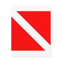 Diver Down Flag design postcards by dogiron Diver Down Flag design postcards