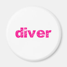diver refrigerator magnets