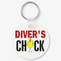 Diver’s Chick 1 keychains by professiongifts Diver’s Chick 1 keychains
