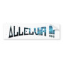 Divers 3 Alleluia Effets bleu Bumper Sticker