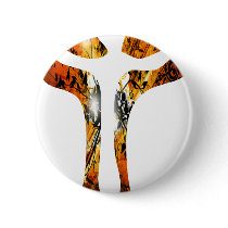 Divers 3 Christ sur Croix Effets braise TIF Pinback Button