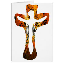 Divers 3 Christ sur Croix Effets braise TIF Cards