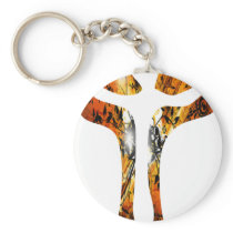 Divers 3 Christ sur Croix Effets braise TIF Key Chains