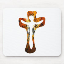 Divers 3 Christ sur Croix Effets braise TIF Mouse Pads