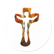Divers 3 Christ sur Croix Effets braise TIF Sticker