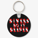 Divers Do It Deeper-Dive Logo Text by FishTs.com keychains by FishTsdotcom Divers Do It Deeper-Dive Logo Text by FishTs.com keychains