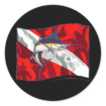Divers Flag Critter Collection stickers