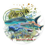 diver's world sticker