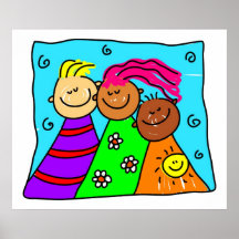 diverse friends poster