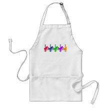 Diverse Frogs Apron