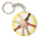 Diverse Hands Keychain