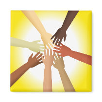 Diverse Hands Magnet