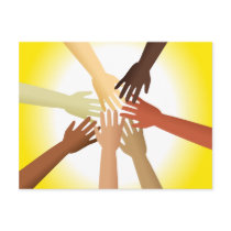 Diverse Hands Postcards