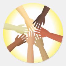 Diverse Hands Stickers