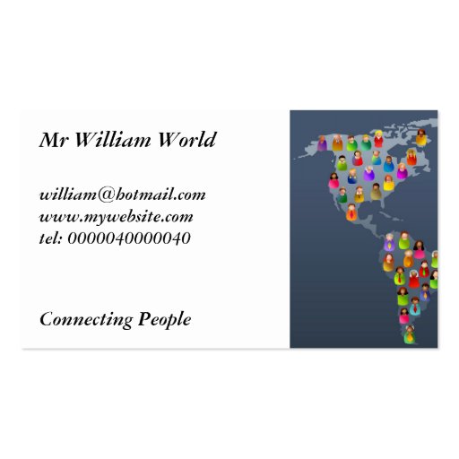 Diverse World Business Cards (front side)