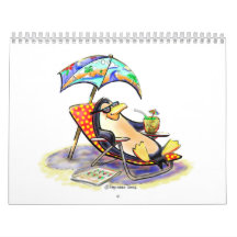 Diversión del pingüino calendario
