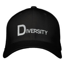 DIVERSITY HAT embroidered hats by funny_tshirt DIVERSITY HAT embroidered hats