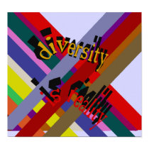 Diversity Is Reality Poster posters
