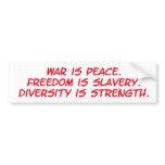 diversity is strength bumper sticker