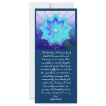 Diversity Quote for Race Unity Full Color Rack Card