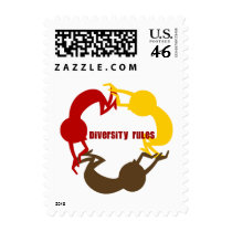 Diversity Rules Postage postage by tshirtdujour Diversity Rules Postage postage