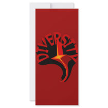 Diversity Swirling Star Bookmark or Rack Card