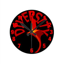Diversity Swirling Star Clock wall clocks