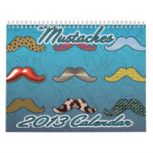 Diverso calendario 2013 del bigote