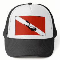 Diverwown with Diver Trucker Hat