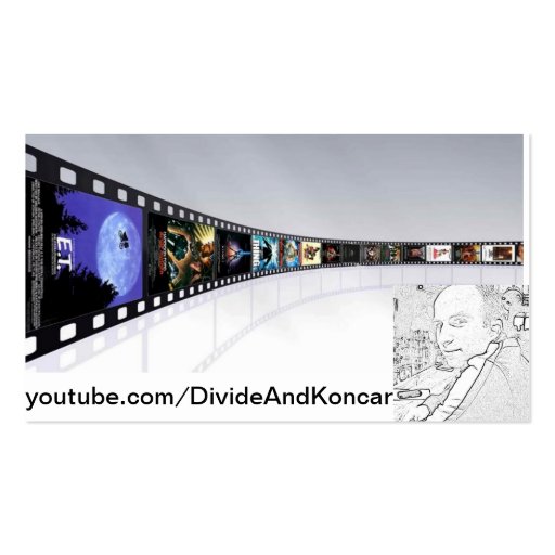 DivideAndKoncar YouTube Card Business Card Template (front side)