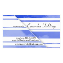 Divided Clouds - Dark Blue Business Card