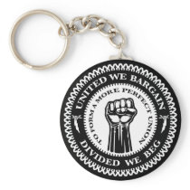 Divided We Beg Keychain